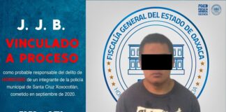 A prisión sujeto que asesinó a policía municipal de Xoxo