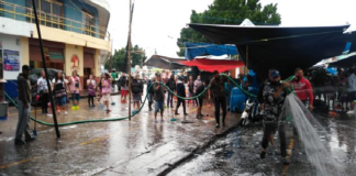 Vuelven a sanitizar la Central de Abasto