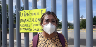 Integrante de la organización RECOss toman Ciudad Judicial