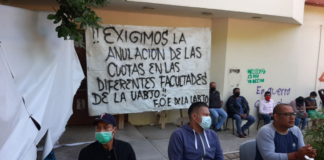 Integrantes de FUES piden reducción de las cuotas de inscripción