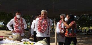 AMLO supervisa programa “Sembrando vida” en Oaxaca