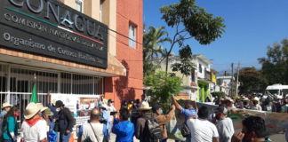 Protesta Copuda en CONAGUA, denuncia incumplimiento de acuerdos