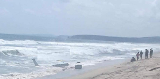 Se desploma avioneta en Playa de San Pedro Huamelula