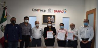 Instala SAPAO Comisión Mixta de colaboración con la CMIC Delegación Oaxaca