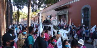 Protestan en Oaxaca para exigir justicia para Heriberto Pazos