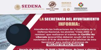 Convoca Ayuntamiento a jóvenes del Servicio Militar a cumplir con sellado de “Bola negra”
