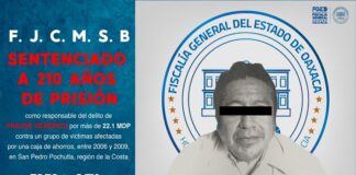 Dan 210 años de cárcel a ex presidente de caja de ahorro de Pochutla