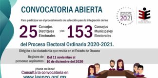 Convoca IEEPCO a integrar Consejos Distritales y Municipales