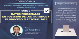 Convocan IAIPO y APO a curso “datos personales en posesión de partidos y el proceso electoral 2021”