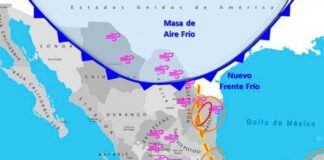Se encienden focos rojos en Veracruz y Oaxaca por Frente Frío 13