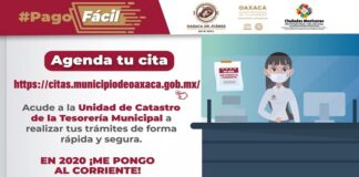 Unidad de Catastro del Ayuntamiento de Oaxaca brinda atención con esquema de citas