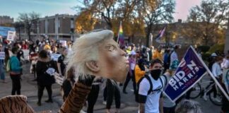 Júbilo en Estados Unidos por el fin de la era Trump