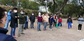 Con protesta, exigen construcción de cuartel de la Guardia Nacional en Huitzo