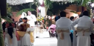 Exhiben a presidenta municipal de Tehuantepec por organizar megafiesta