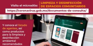Ayuntamiento emite recomendaciones para la desinfección de superficies ante el COVID-19