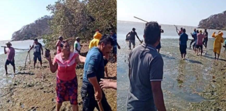 Se enfrentan pobladores de San Dionisio del Mar con policías