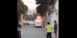 Se incendian autobuses de pasajeros en Salina Cruz, Oaxaca y Tabasco