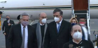 El presidente de Argentina, Alberto Fernández, llega a México para gira de 3 días