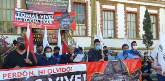 Organizaciones protestan en la Fiscalía, denuncian impunidad en caso de Tomas Martínez