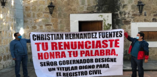 Empleados del Registro Civil mantienen protestas, exigen designación de director