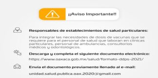 Inicia censo del personal sanitario privado para vacunación contra COVID-19