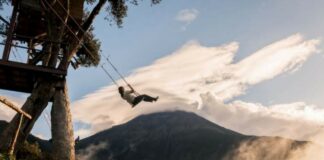 Conoce el columpio suspendido de Oaxaca que solo los más valientes montan