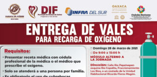 Entregará Municipio citadino vales para oxígeno medicinal en Fracc. Los Ríos