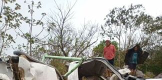 5 muertos y dos heridos deja fuerte choque en Matías Romero