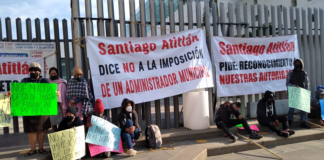 Pobladores de Atitlán protestan en Congreso; exigen reconocimiento de autoridades