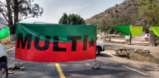 MULTI instala bloqueos en Oaxaca para exigir retorno de desplazados