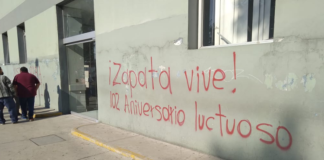 Organizaciones vandalizan oficacinas del ISSSTE