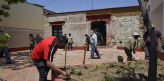 Embellece Ayuntamiento de Oaxaca Plazuela del Calvario