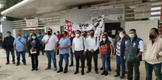 Sección 22 marcha y entrega pliego de demandas