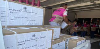 Arriban boletas electorales para elección del 6 de junio en Oaxaca