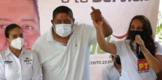 Candidatos del PT y PVEM declinan a favor de Fredy Gil Pineda