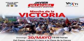 Anuncia Javier Villacaña tres cierres de campaña