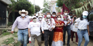 La agencia municipal de Donaji se suma al triunfo de Martínez Neri