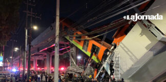 Cae vagón del Metro al colapsarse estructura de la Línea 12