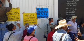 Con protesta en INPI, pobladores de Sosola reclaman obras