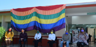 Bandera de la Diversidad Sexual, ondea en Coesida