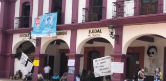 Colonos de Santa Lucía exigen a Dante Montaño rehabilitación de drenaje