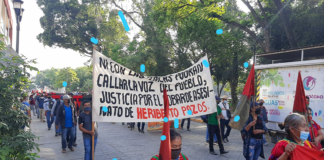 MULT se moviliza en Oaxaca, pide justicia