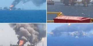 Reportan cinco muertos tras explosión en plataforma Ku Alfa de Pemex