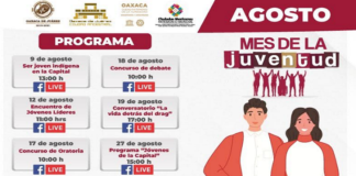 Ayuntamiento de Oaxaca celebrará “Agosto, mes de la juventud”