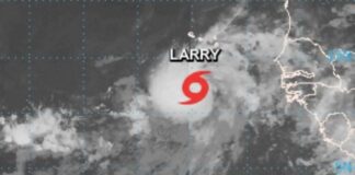 Se forma la tormenta tropical Larry en el océano Atlántico