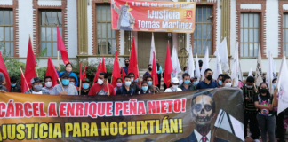 Protesta FPR para exigir justicia por líderes asesinados