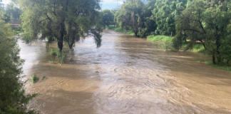 Río Atoyac al límite de su capacidad