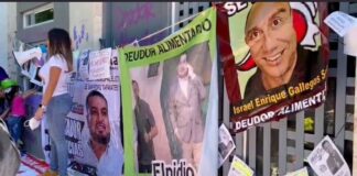 Patrulla feminista exhibe cuarto tendedero de deudores alimentarios