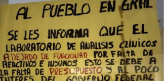 Suspenden servicio de laboratorio en Hospital Civil