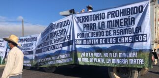 Comunidades anti mineras cierran accesos a Ocotlán